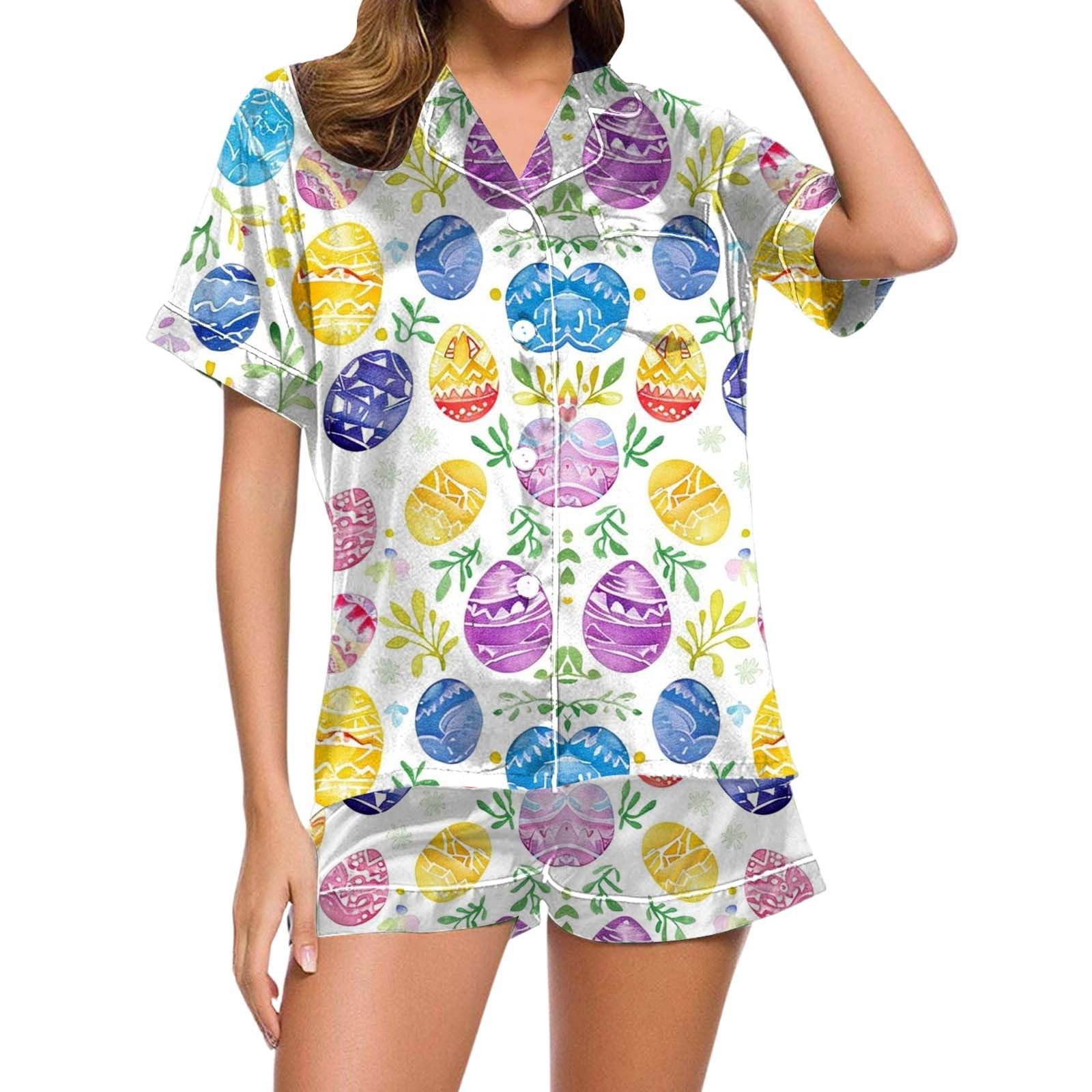 Women's Pink Bathrobe and Pajama Set - Summer Short Sleeve Sleepwear with Button Front & Matching Shorts | Cozy Loungewear for Home Relaxation, Spa Days & Vacation Comfort