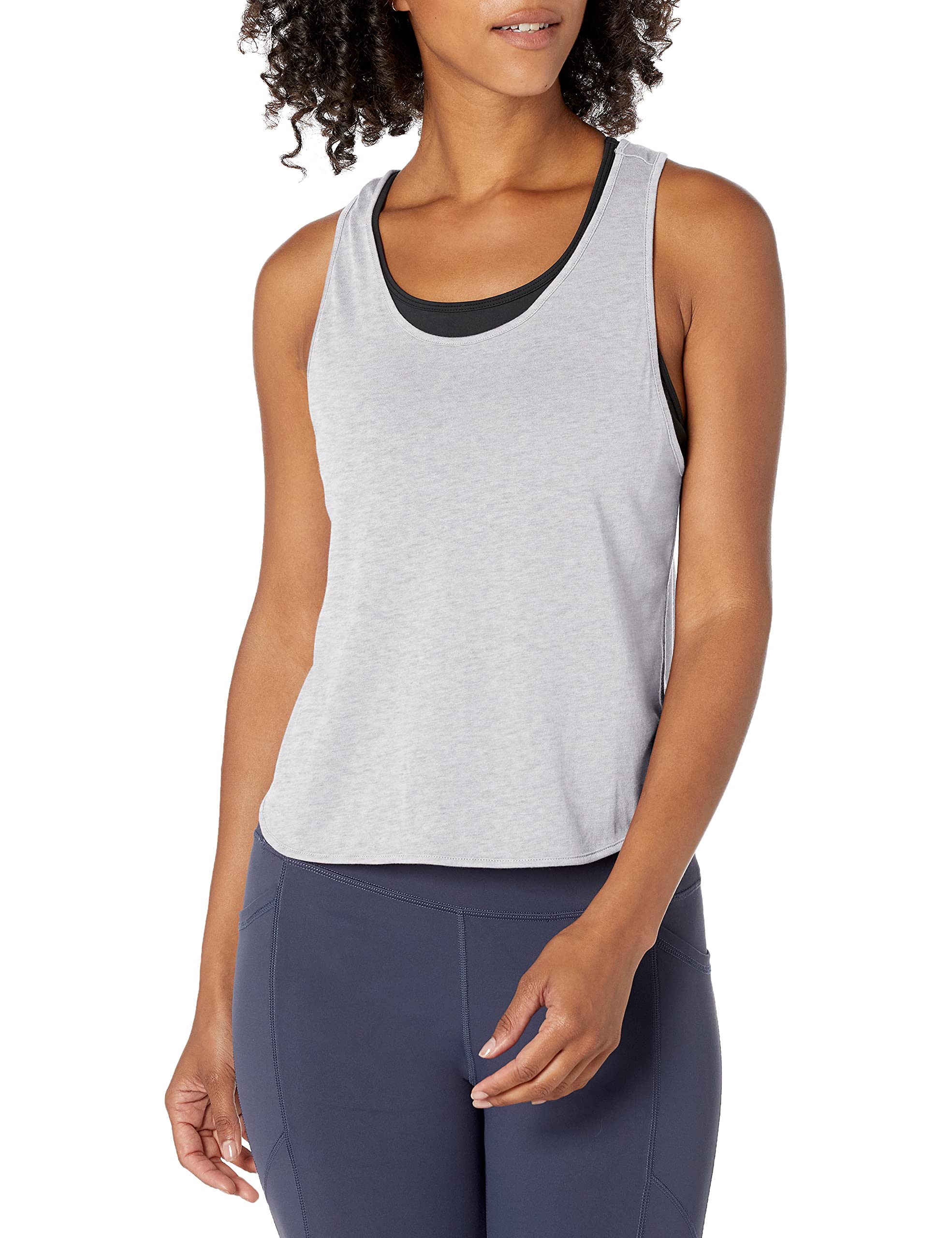Soffe Women's Dance Crop Tank Top - Breathable Workout Shirt for Yoga, Fitness & Dance - Comfortable Athletic Wear for Women