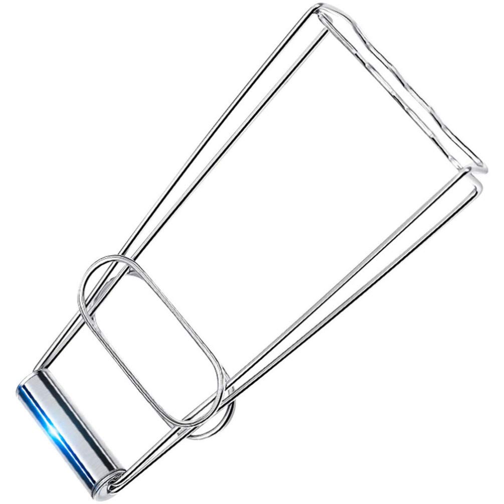 Stainless Steel Plate Holder - Anti-Slip Metal Bowl Clip & Pot Dish Holder - Durable Kitchen Accessories for Secure Serving - Perfect for Hot Dishes, Bowls, and Pots in Restaurants & Home Kitchens