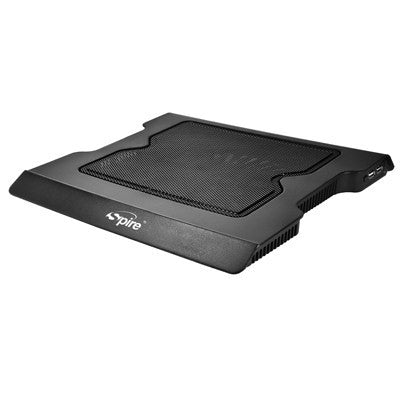 Spire Notebook Cooling Pad Aura SP313 - Ultra Slim Laptop Cooler with Quiet Fan for Gaming & Office Use - Perfect for MacBook, Dell, HP & More