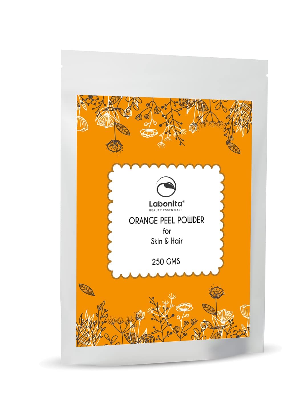 Labonita Orange Peel Powder for Hair & Skin Care - 250g | Natural Exfoliant & Brightening Agent for Glowing Skin & Healthy Hair | DIY Beauty & Organic Skincare