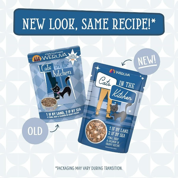 Premium Pouch Cat Food - Grain-Free Wet Cat Food for Indoor & Outdoor Cats - Delicious Chicken & Fish Flavors - Perfect for Travel, Hiking & Daily Feeding