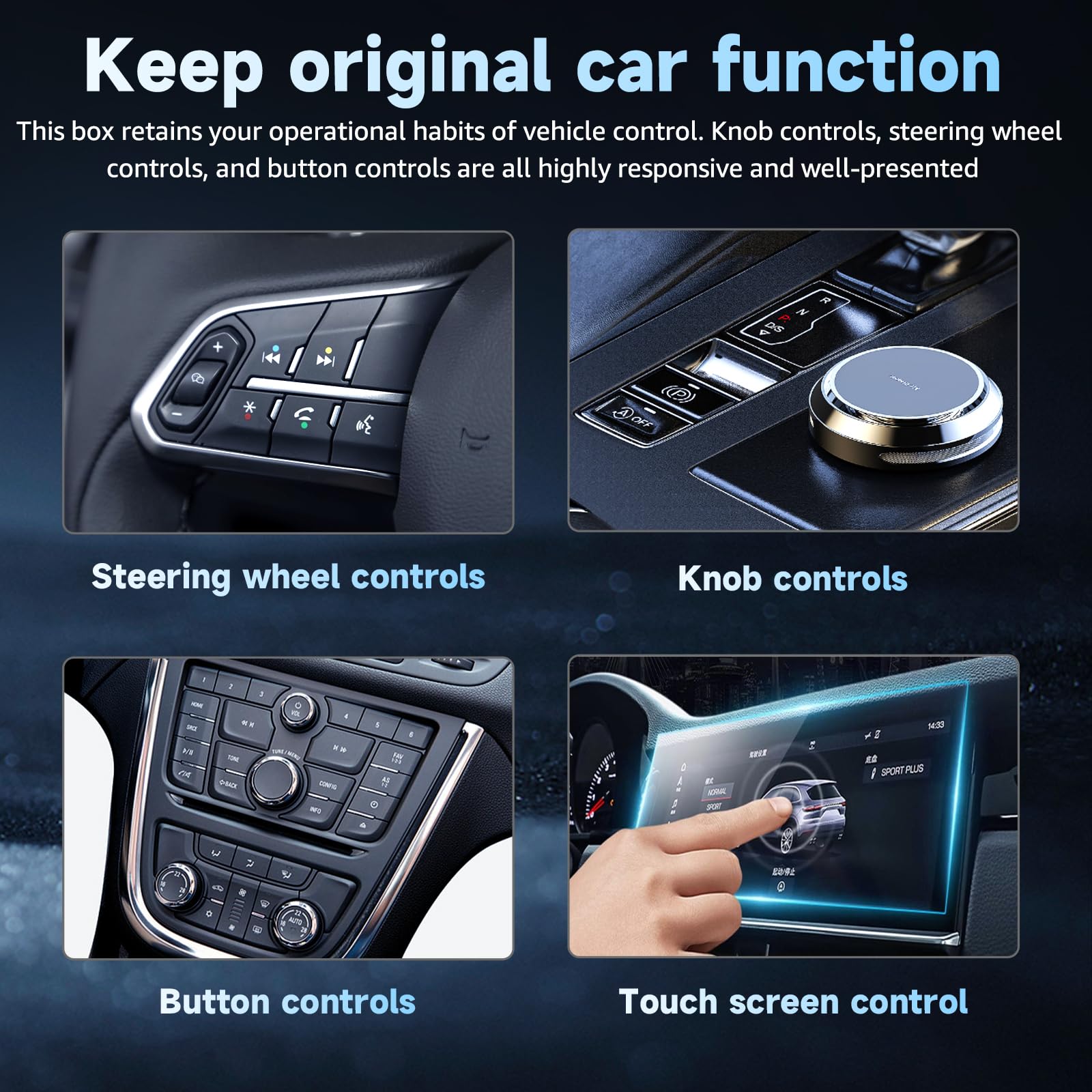 Wireless CarPlay Adapter for iPhone & Android Auto - USB Type A/C Compatible with Cars 2016+ & iOS 10+ | Plug & Play for Seamless Music, Navigation & Calls While Driving