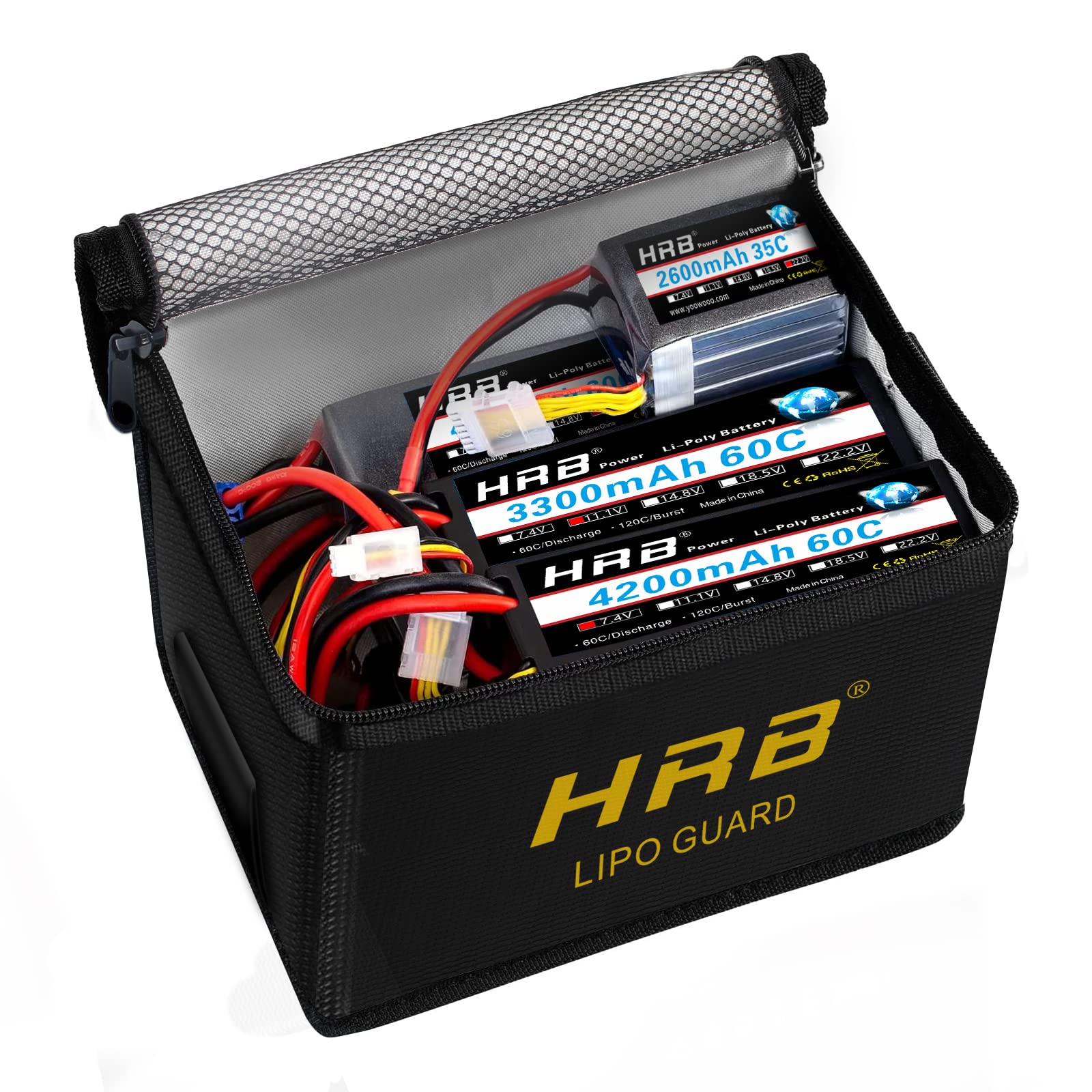 Fireproof Lipo Battery Bag - Safe Storage for RC Drones & Toys