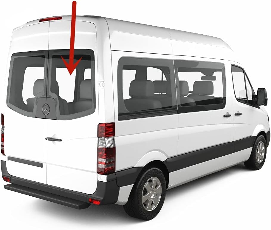 Heated Rear Window Glass Passenger Right Side for Freightliner Sprinter & Dodge Sprinter 2007-2018 - Defrost & Clear View in Winter Driving