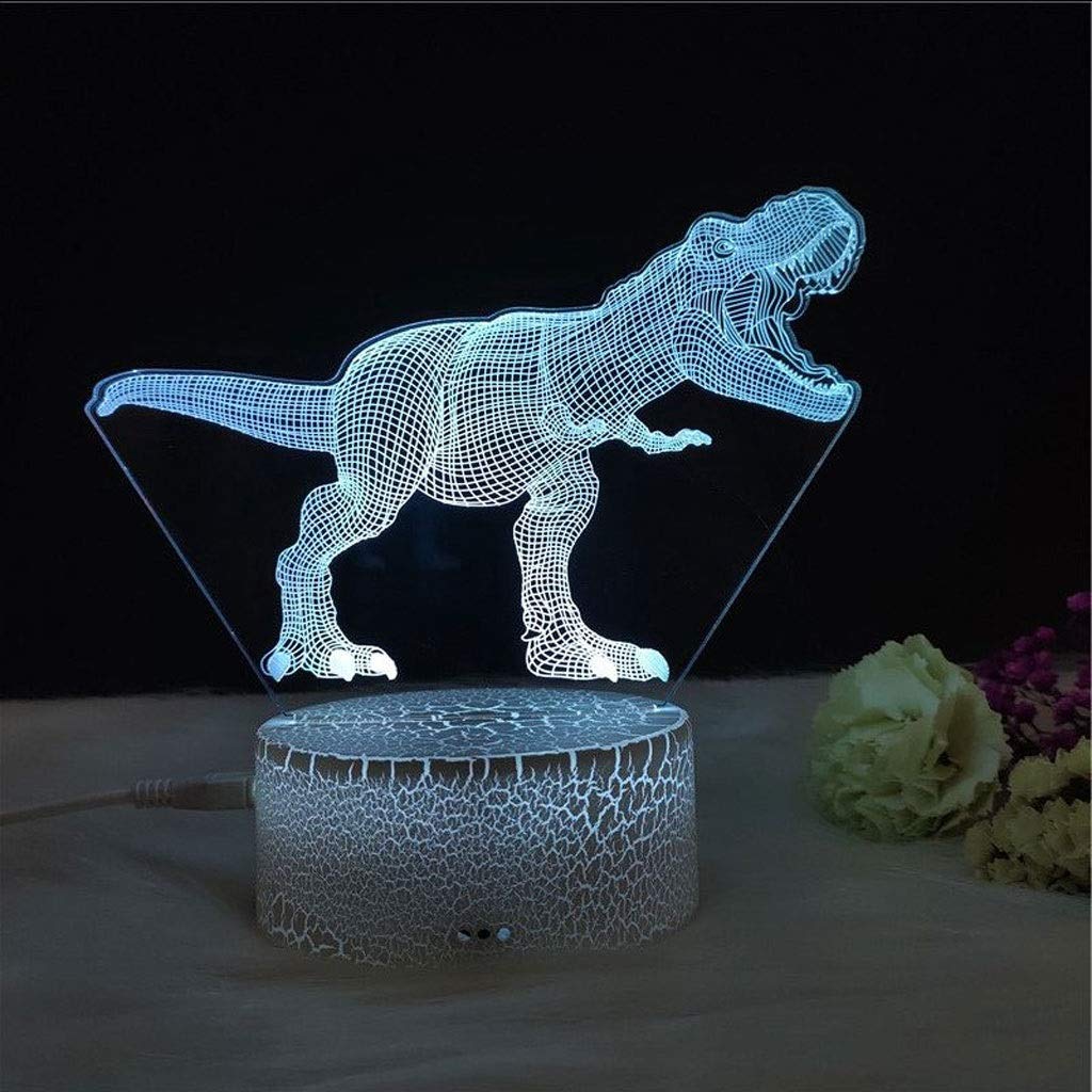 3D Optical Illusion LED Night Light - Eye Protection Bedside Lamp for Kids & Adults - Customizable Atmosphere Lighting for Bedroom, Nursery, Office - 3D Stereo Night Light with Energy Efficient LED