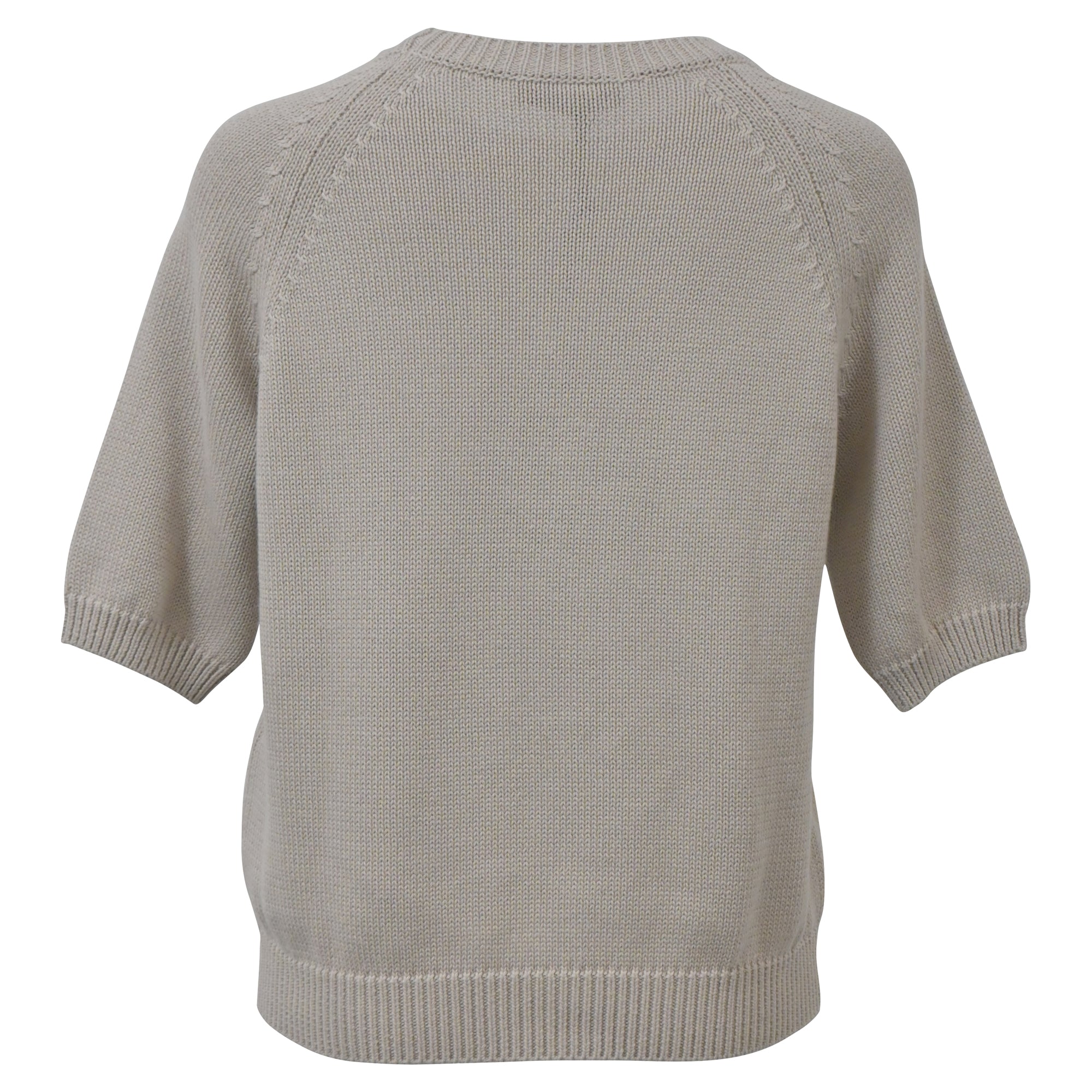 Max Mara Corinne Sweater Women's Ecru Cotton Knit Pullover - Perfect for Office Wear, Casual Outings & Fall Layering