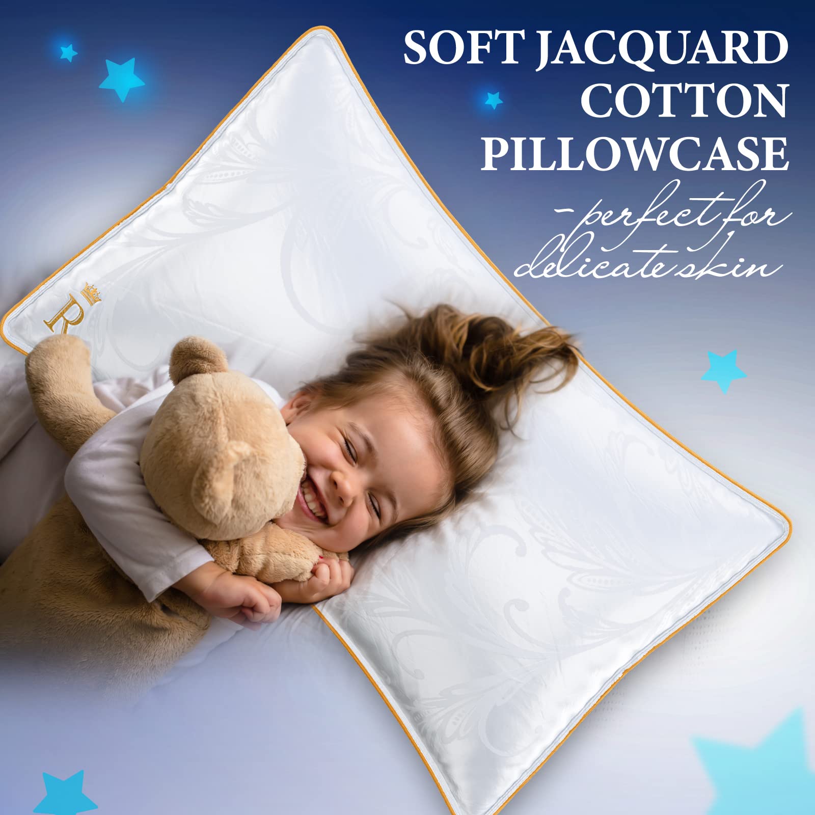 Royal Therapy Standard Size Pillows Set of 2 (20x26 in) - Hypoallergenic Adjustable Goose Down Alternative Pillows for Back, Side & Stomach Sleepers | Perfect for Home, Hotel & Travel Use