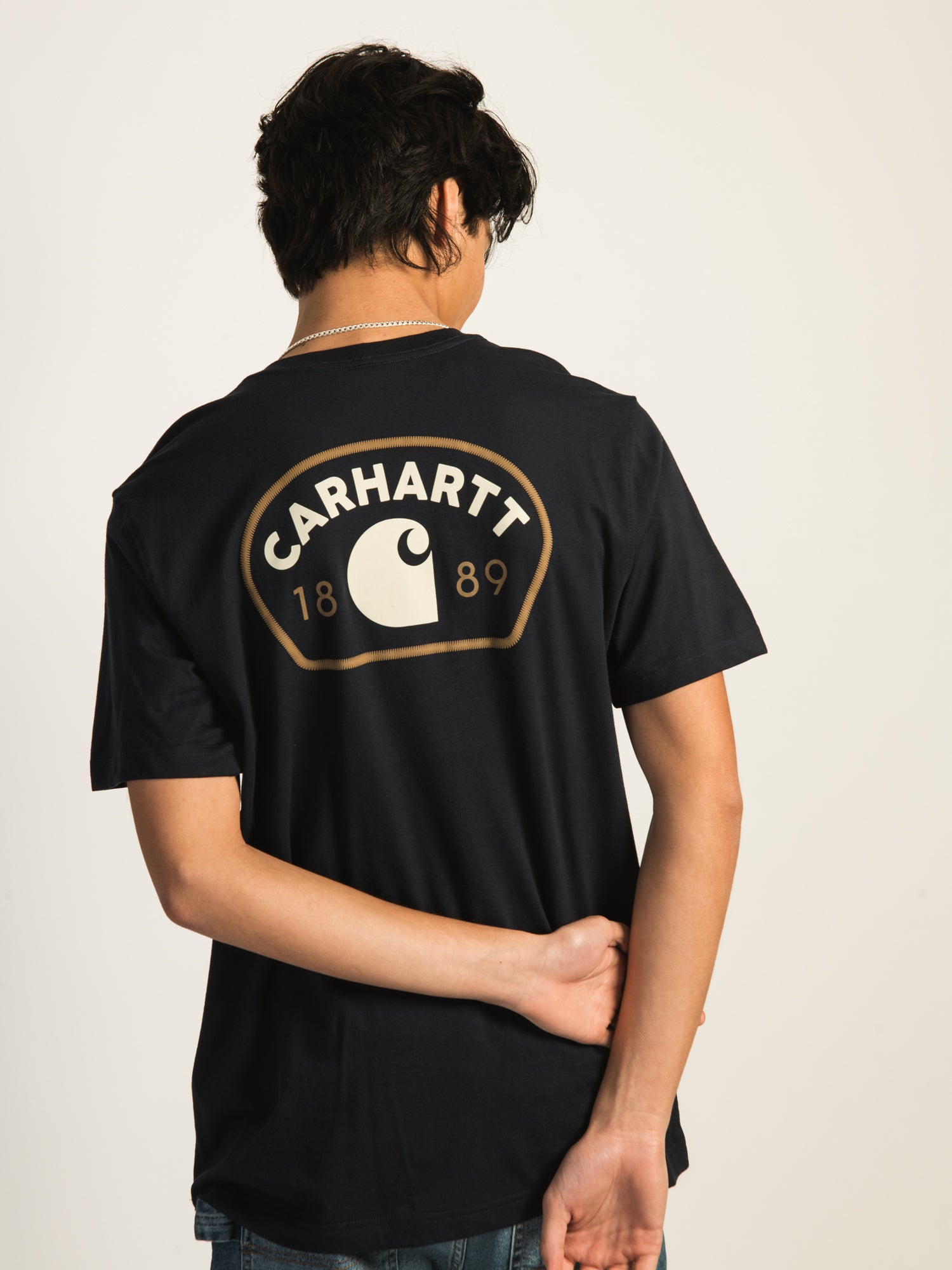 Carhartt Relaxed Fit Lightweight 1889 Graphic T-Shirt for Men - Comfortable Casual Wear for Work, Outdoor Activities & Everyday Use