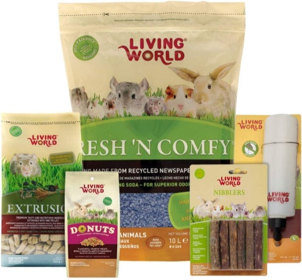 Living World Rat Starter Kit - Complete Small Pet Cage Set with Accessories for Hamsters, Gerbils, Mice | Perfect for Home, Classroom & Pet Store Habitats
