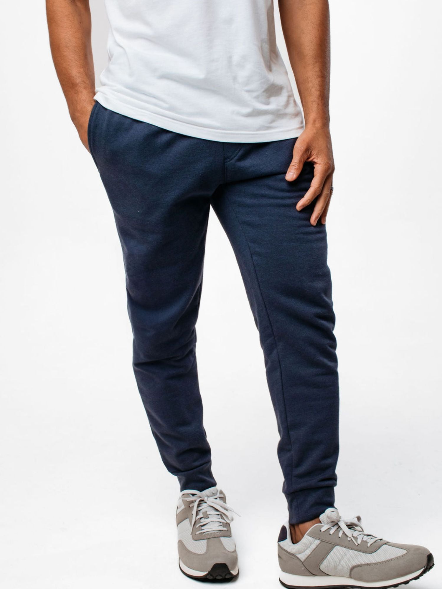 Black & Odyssey Blue Fleece Sweatpants 2-Pack for Men - Soft Comfortable Joggers for Lounge, Gym & Casual Wear - Final Sale