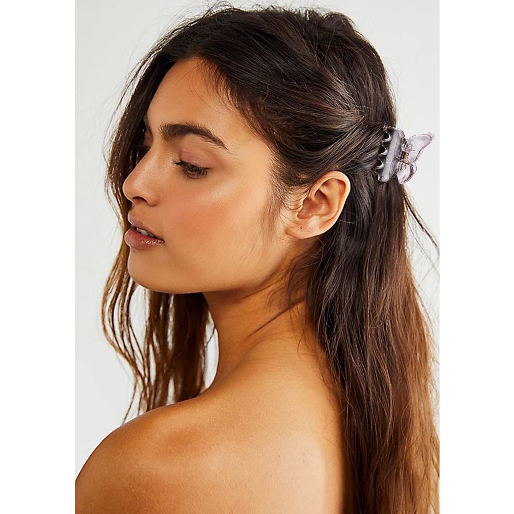 Canitor Butterfly Hair Clips for Women - 4 Pack Small 1.9
