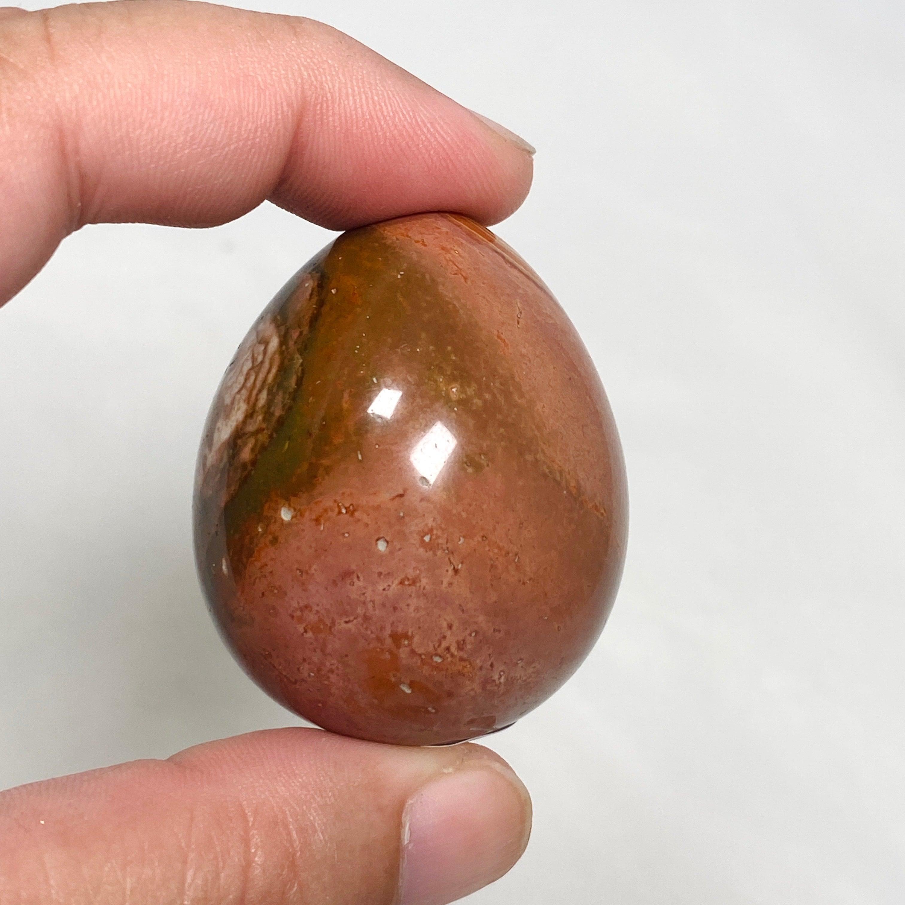 Polychrome Jasper Egg PJE 01 - Natural Healing Stone for Meditation, Home Decor & Crystal Collection | Perfect for Yoga, Reiki & Spiritual Gifts