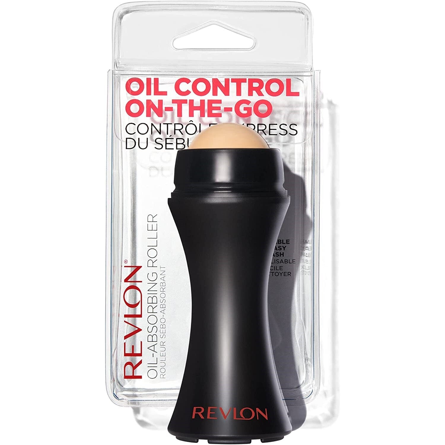 Revlon Oil-Absorbing Facial Roller - Reusable & Portable for Shine Control - Perfect for Oily Skin, Touch-Ups, and On-the-Go Makeup Maintenance