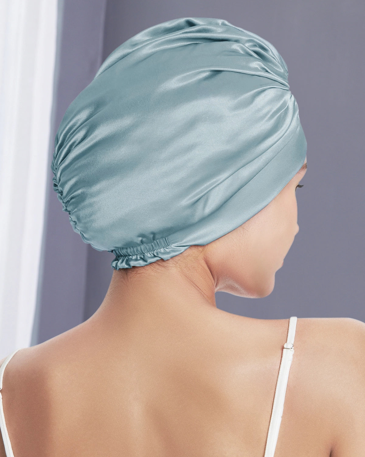 Silk Hair Wrap Turban for Women - Soft & Absorbent Hair Towel for Drying & Styling - Perfect for Post-Shower, Salon, Spa & Home Use