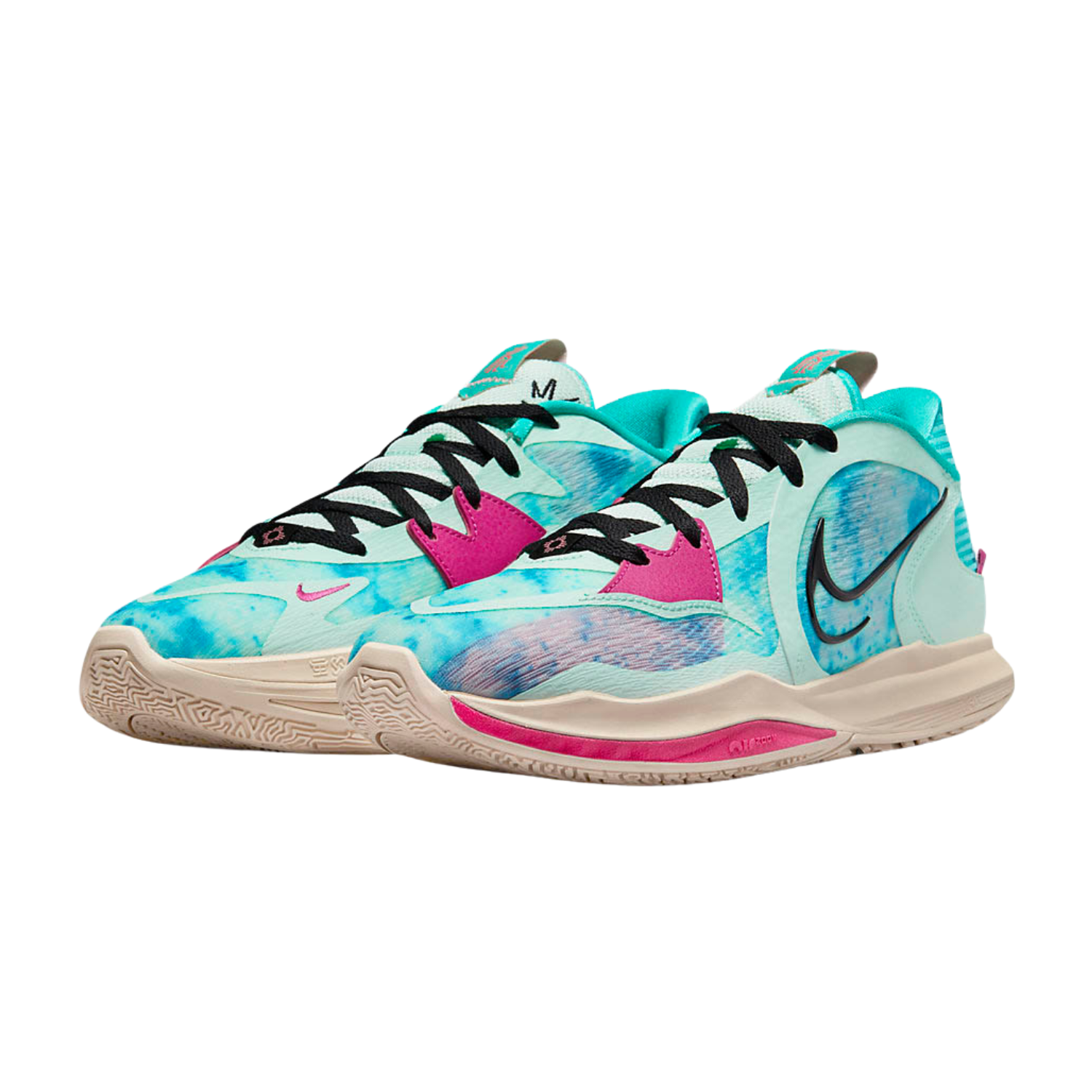 Nike Kyrie Low 5 Basketball Shoes - Community Blue/Pink Cream - Men's Performance Sneakers for Court & Street Wear