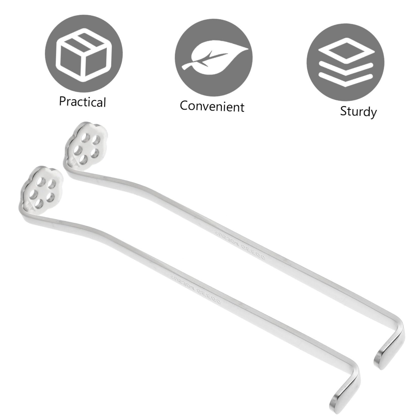Vintage Stainless Steel Lemon Squeezer - 2 Pack Handheld Citrus Juicer Tool with Long Handle for Lemon, Lime & Orange - Perfect for Cocktails, Baking & Kitchen Use