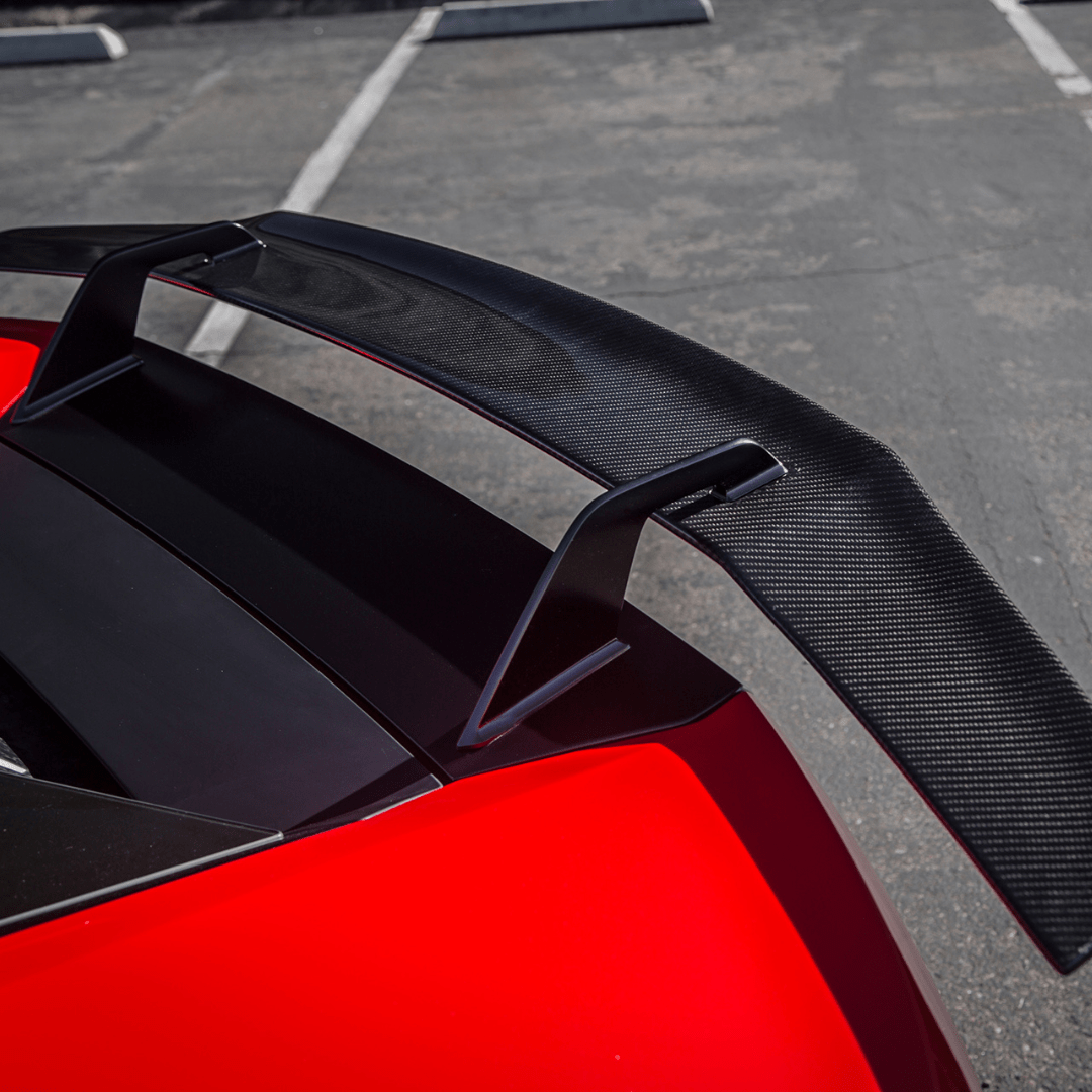 Lamborghini Huracan Verona Edizione Aero Wing Blade with Aluminum Uprights - High Performance Rear Spoiler for Track & Street Racing - Perfect for Car Enthusiasts & Supercar Upgrades