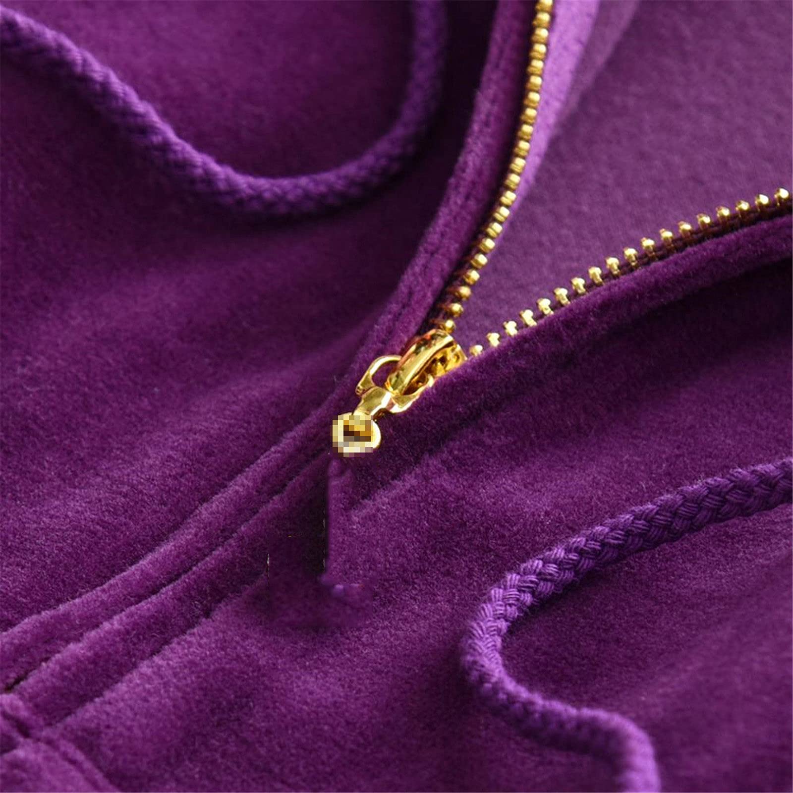 Women's Velvet Tracksuit Set - Soft Velour Hoodie & Pants 2-Piece Outfit for Lounge, Travel & Workout | Cozy Winter Casual Wear