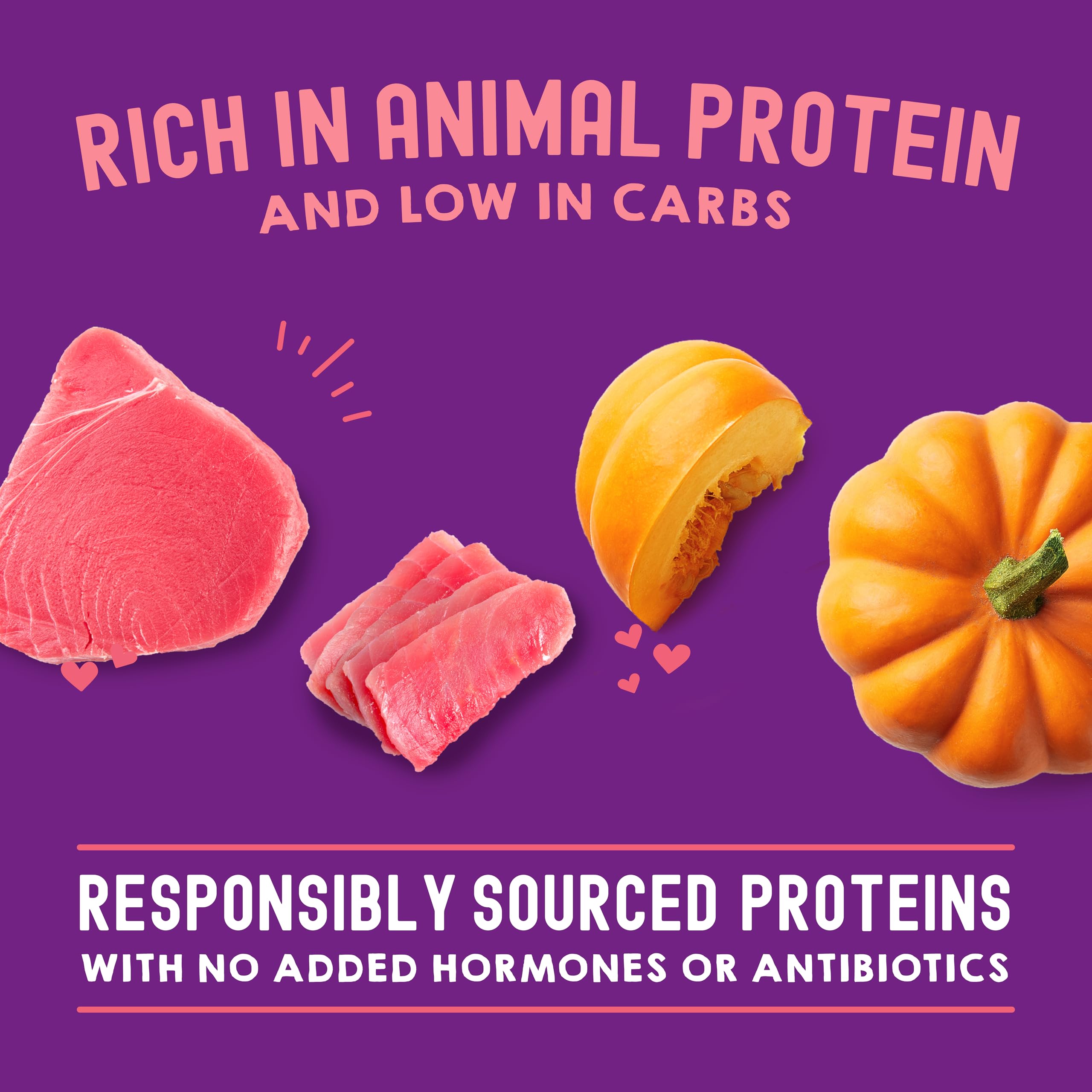 Stella & Chewy's Carnivore Cravings Savory Shreds Grain-Free Wet Cat Food - High Protein Tuna & Pumpkin Recipe (2.8oz Pouches, Pack of 12) - Perfect as Meal, Topper or Treat for Indoor & Outdoor Cats
