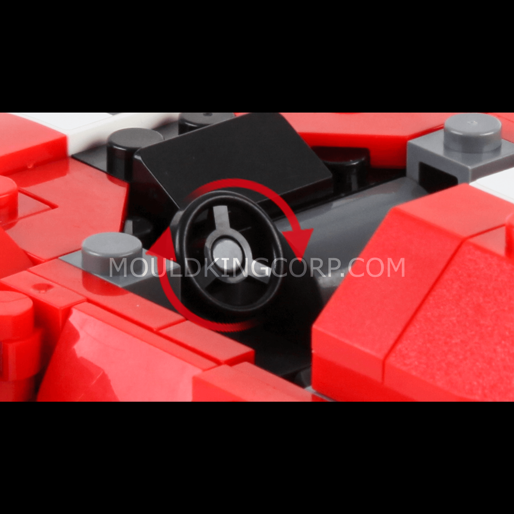 Mould King 27006 Ferrari 488 GTB Mini Sports Car Building Blocks Set - 329 PCS for Kids & Adults, Perfect for Home Decoration, Gift Giving & STEM Learning