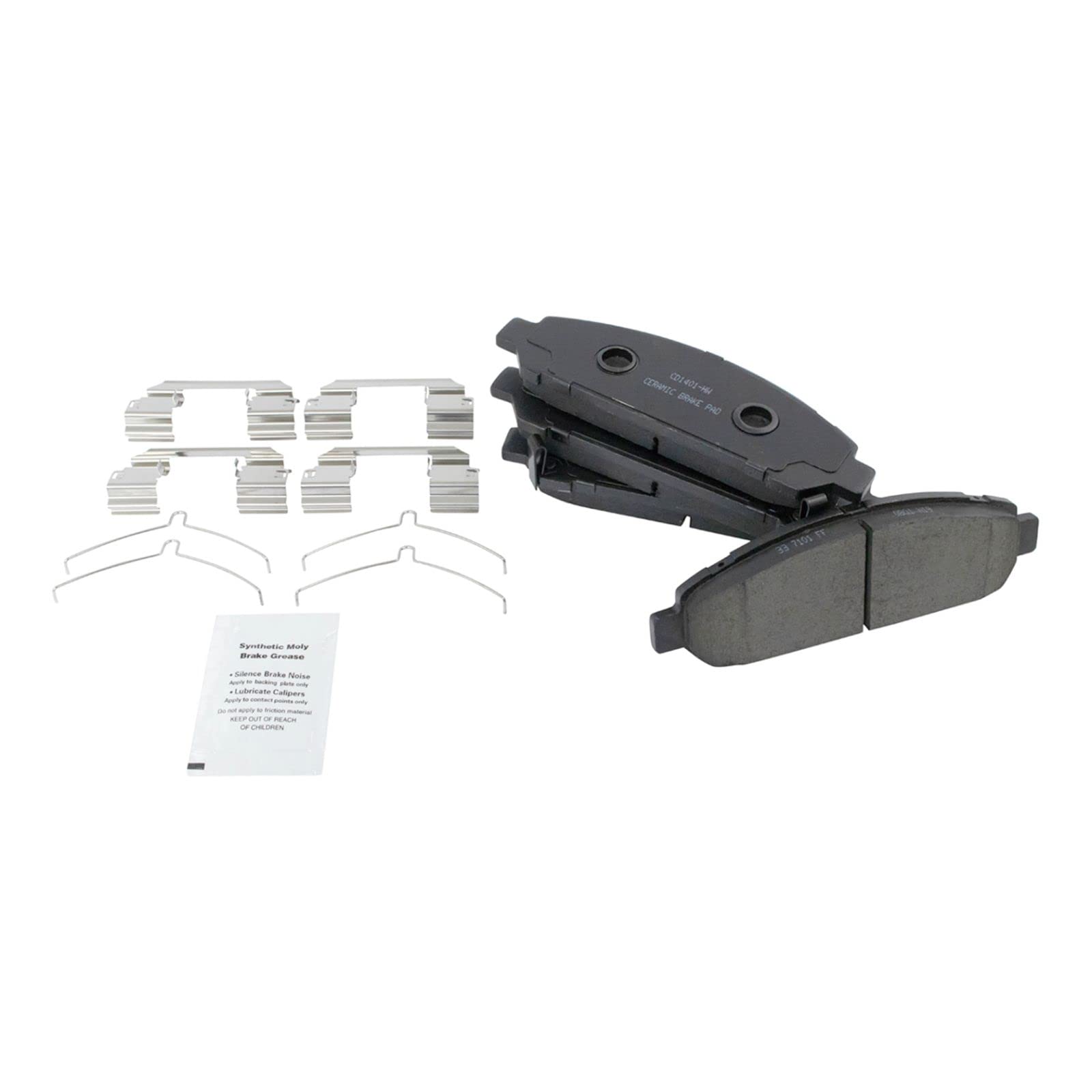 High-Performance Front & Rear Ceramic Brake Pads & Rotors Kit for 2009-2015 Toyota Venza - Includes Brake Chemical Kit for Smooth, Quiet Stopping - Perfect for Daily Commuting & Highway Driving