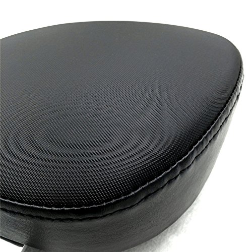 HTTMT MT500-005 Black Rear Passenger Solo Seat Pillon for Harley Davidson Sportster XL1200X/48/72/XL1200V - Comfortable Motorcycle Seat for Long Rides & Two-Up Touring