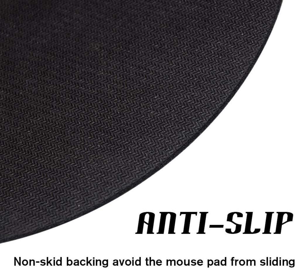 Sunflower on Black Round Non-Slip Rubber Mouse Pad - Cute Office & Laptop Computer Desk Accessory with Custom Design - Perfect for Work, Gaming & Home Decor