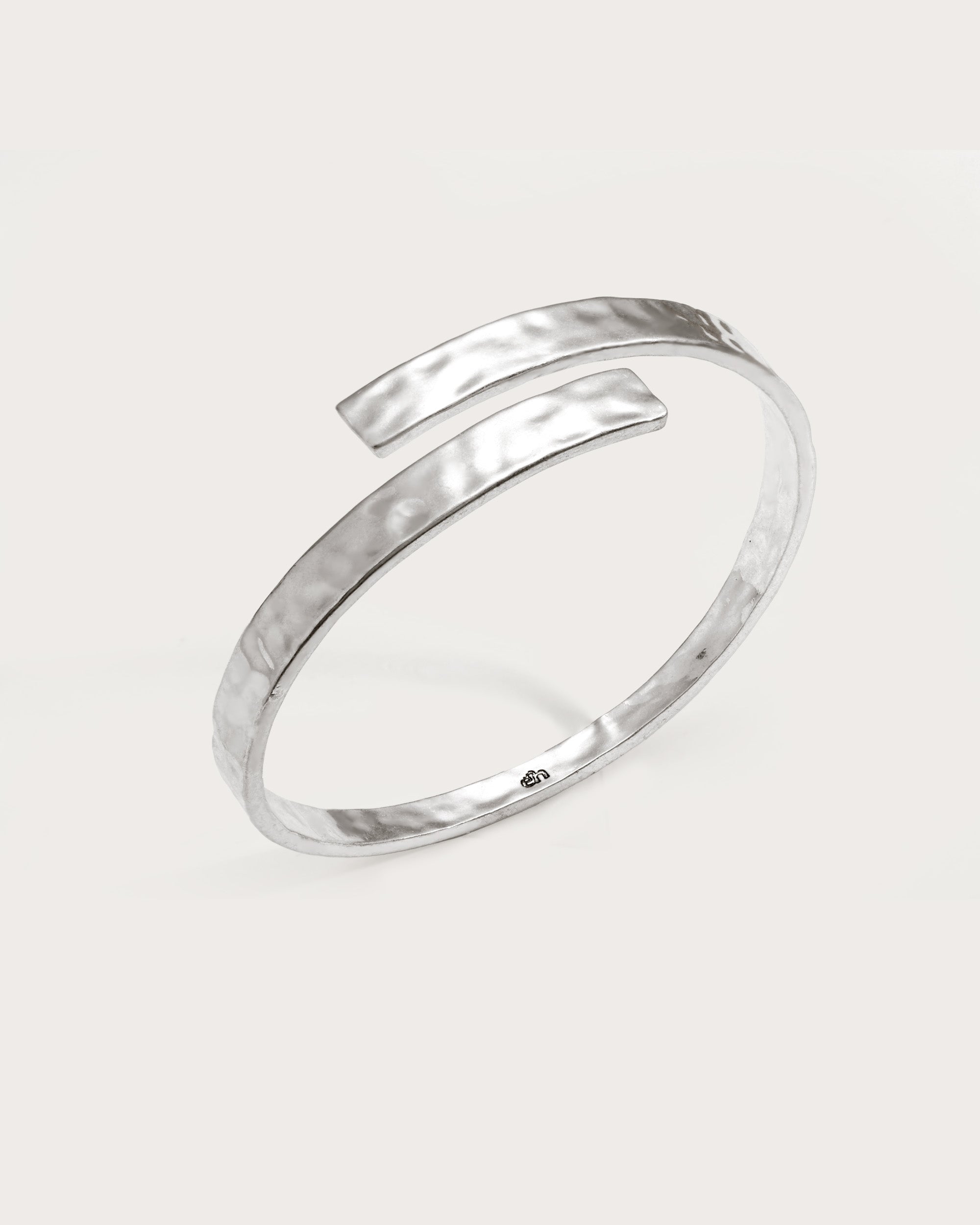 Hammered Silver Arm Cuff Bracelet - Boho Chic Jewelry for Women - Perfect for Music Festivals, Weddings & Everyday Wear