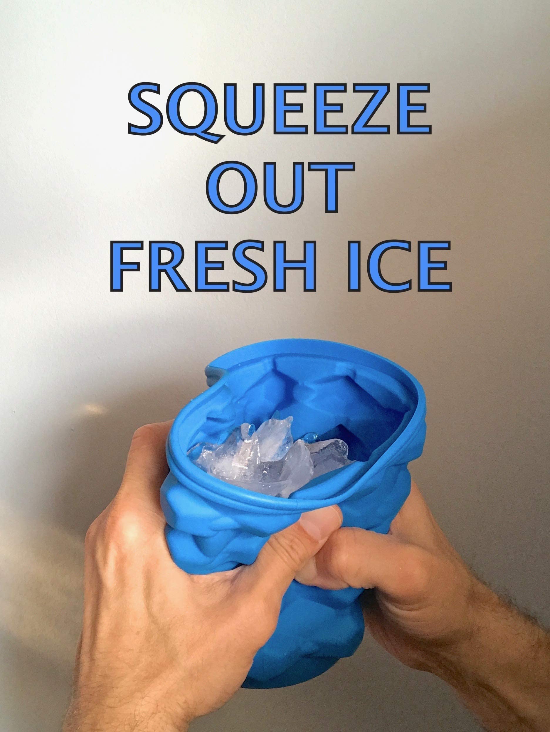 Premium Silicone Ice Cube Tray - Hexagon-Shaped Nugget Ice Maker (96 Pieces) - BPA-Free, Flexible & Durable - Includes Mold, Storage Cup & Airtight Lid - Perfect for Cocktails, Iced Coffee & Party Drinks