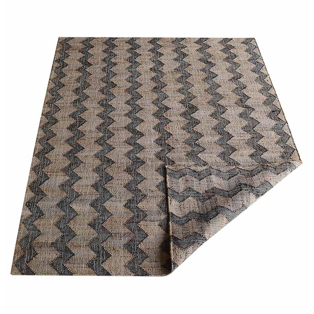 Handwoven Puebla Jute Braided Rug - Natural Fiber Floor Mat for Living Room, Bedroom & Boho Home Decor