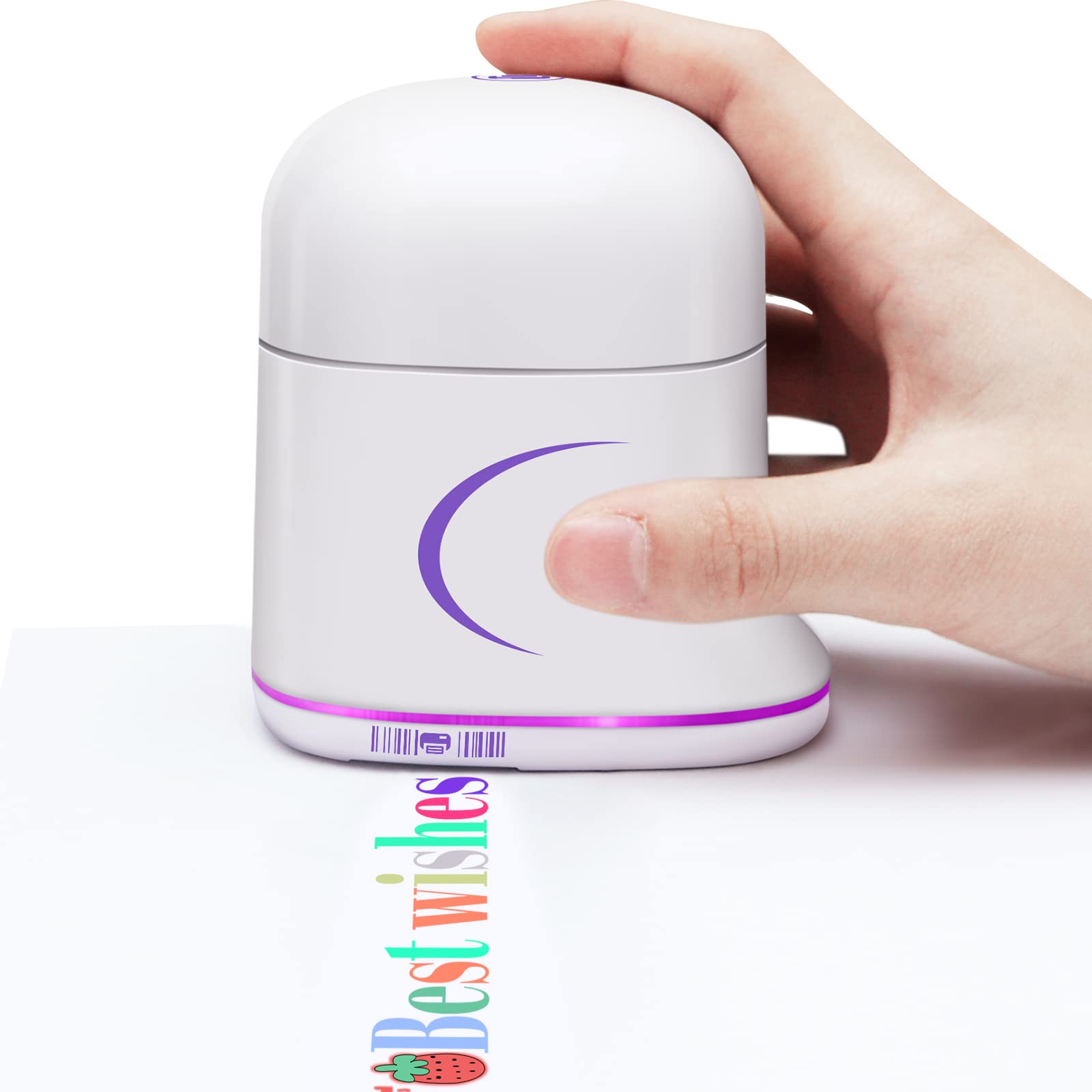 PEKOKO Portable Mini Handheld Inkjet Printer - Wireless Barcode & Label Printer, 1200dpi High Resolution for Home, Office & Retail Use