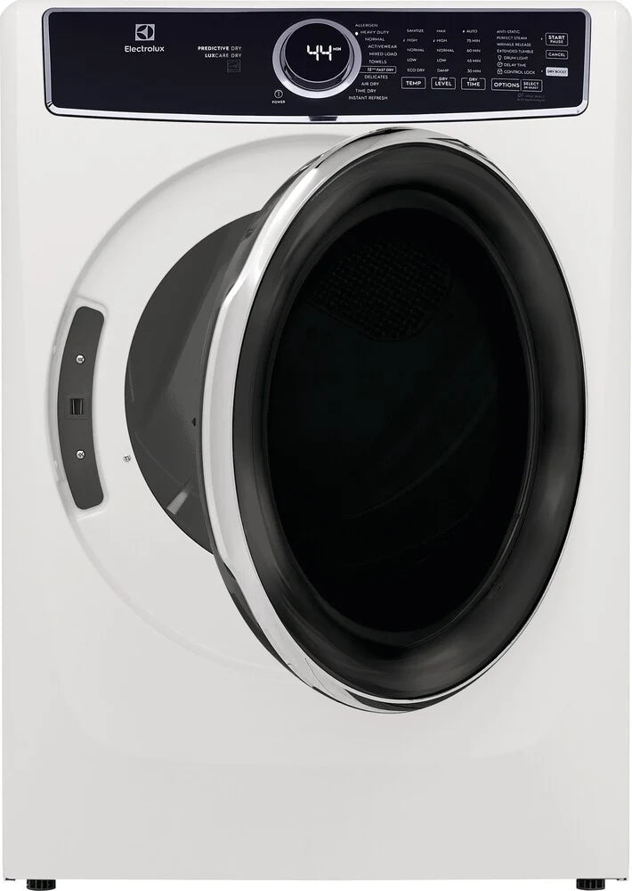 Electrolux 600 Series Gas Dryer - 7.4 cu. ft. Capacity, White (ELFG7637AW) | Fast Drying & Energy Efficient for Large Laundry Loads | Perfect for Homes & Apartments
