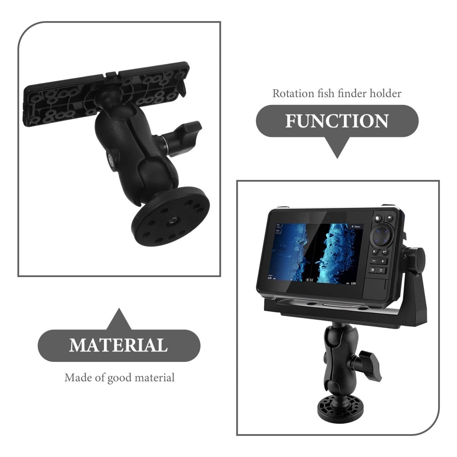 Rotatable Fish Finder Mount for Kayak & Canoe - Fishing Accessories