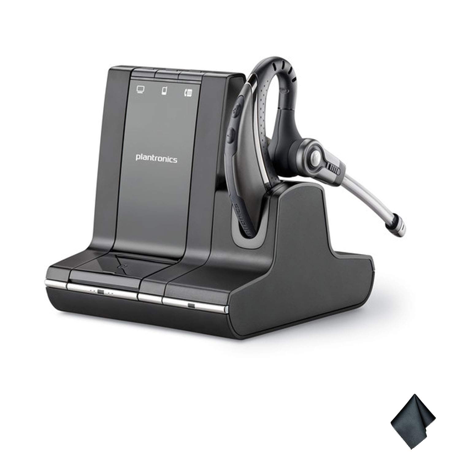 Plantronics Savi Office W730 Wireless Headset 83543-11 - Noise Cancelling Bluetooth Headset for Business Calls & Remote Work | Perfect for Office, Home Office & Conference Calls