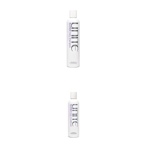 UNITE Hair BLONDA Daily Duo - Purple Toning Shampoo & Conditioner Set for Blonde Hair (10oz Shampoo + 8oz Conditioner) | Neutralizes Brassiness & Enhances Shine | Perfect for Color-Treated & Highlighted Blonde Hair Care