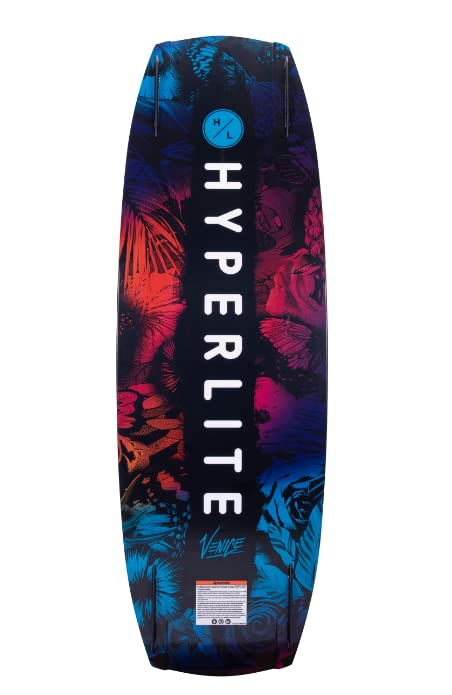 Hyperlite Venice Women's Wakeboard 136cm - Black/Red - Premium Performance for Wakeboarding & Water Sports