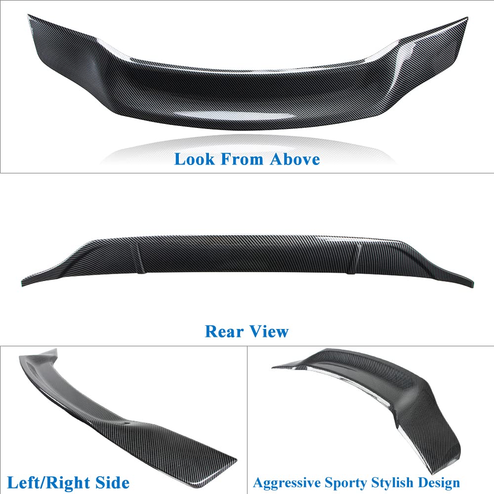 Carbon Fiber Trunk Spoiler for Audi A5 Coupe 2007-2016 (8T3) - Hydro-Dipped Aero Wing | Enhances Style & Performance for Street Racing & Car Shows