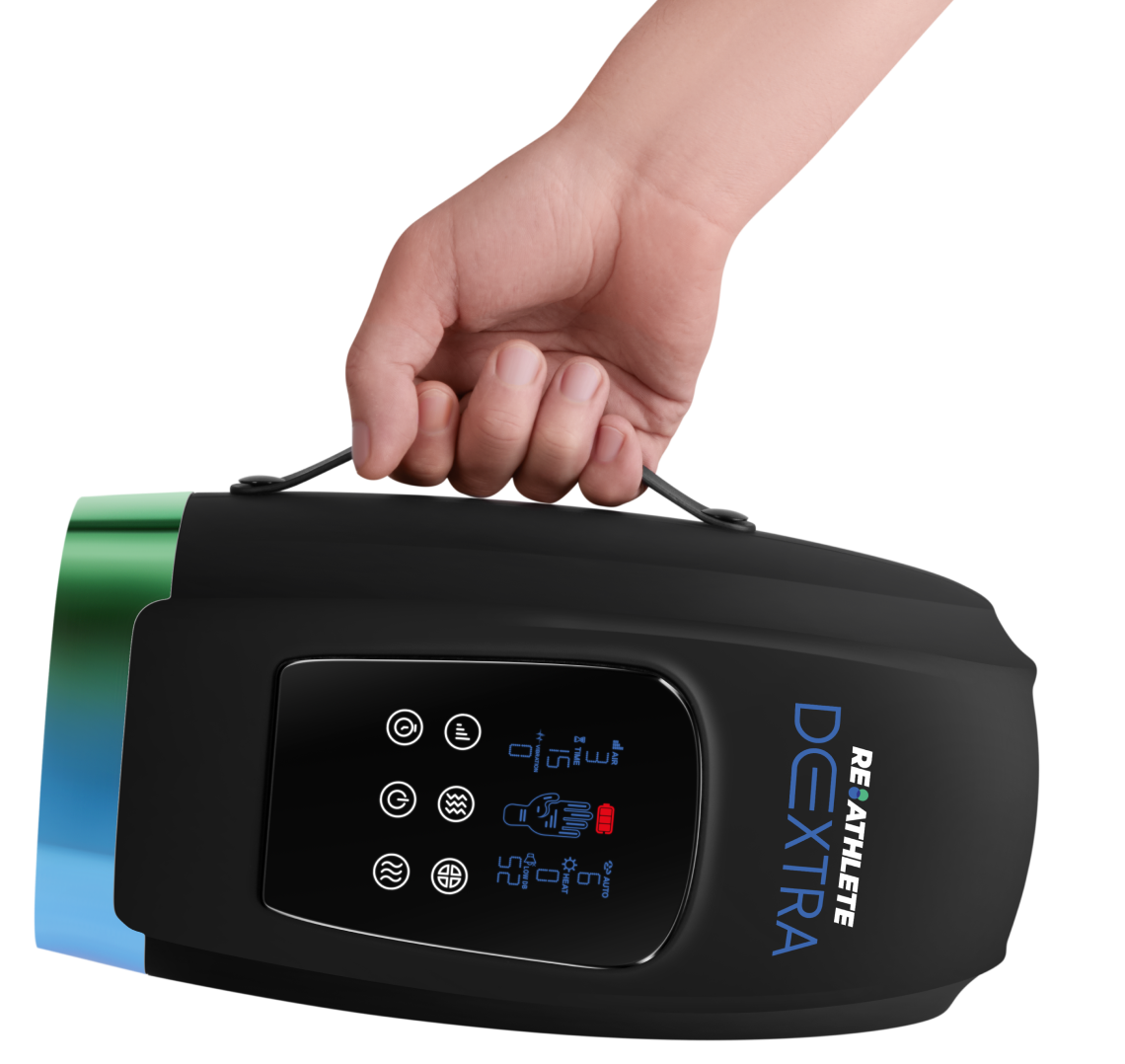 DEXTRA Cordless Hand Massager for Pain Relief & Relaxation - Rechargeable Electric Hand Massager with Heat Therapy for Arthritis, Carpal Tunnel & Stress Relief - Perfect for Office, Home & Travel Use