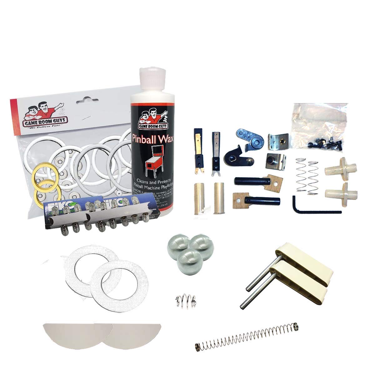 1977 Bally Capt Fantastic Home Version Pinball Machine White Premium Maintenance Kit - Replacement Parts & Cleaning Supplies for Arcade Game Restoration & Home Use