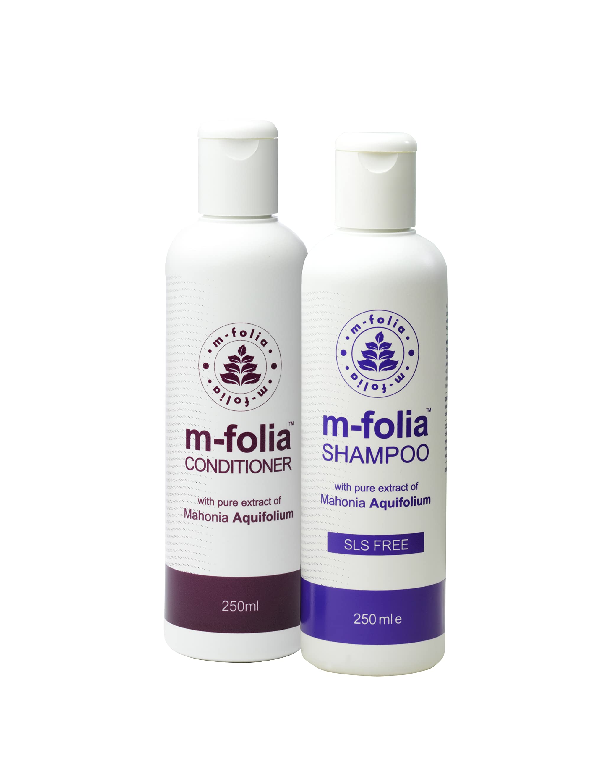 M-FOLIA Shampoo & Conditioner Set for Scalp Psoriasis & Eczema - 250ml Light Cream Rinse Treatment - Soothes, Rejuvenates & Clears Scalp - 10% Savings - Ideal for Sensitive Scalp Care & Daily Hair Nourishment