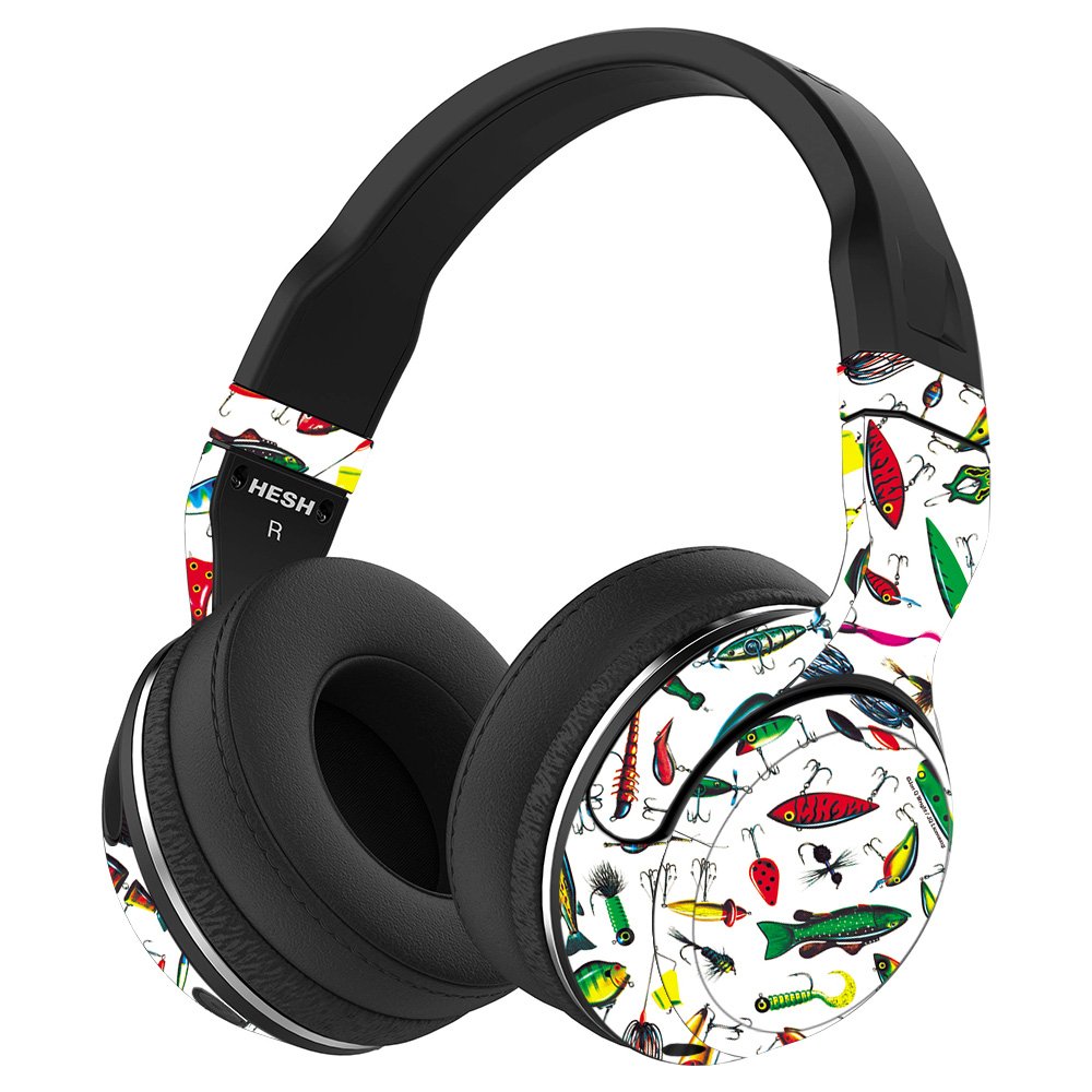 MightySkins Vinyl Wrap Cover for Skullcandy Hesh 2 Wireless Headphones - Bright Lures Design | Protective & Durable Skin | Easy to Apply & Remove | Made in USA | Perfect for Travel, Gaming & Music Lovers