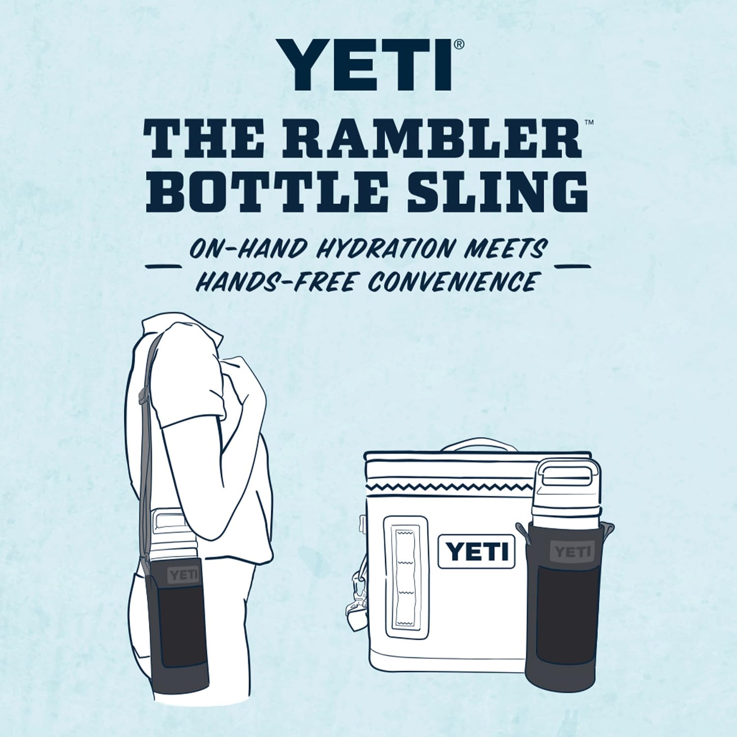 YETI Rambler Bottle Sling - Durable Insulated Water Bottle Holder for 20oz, 30oz & 46oz - Perfect for Hiking, Camping & Outdoor Adventures