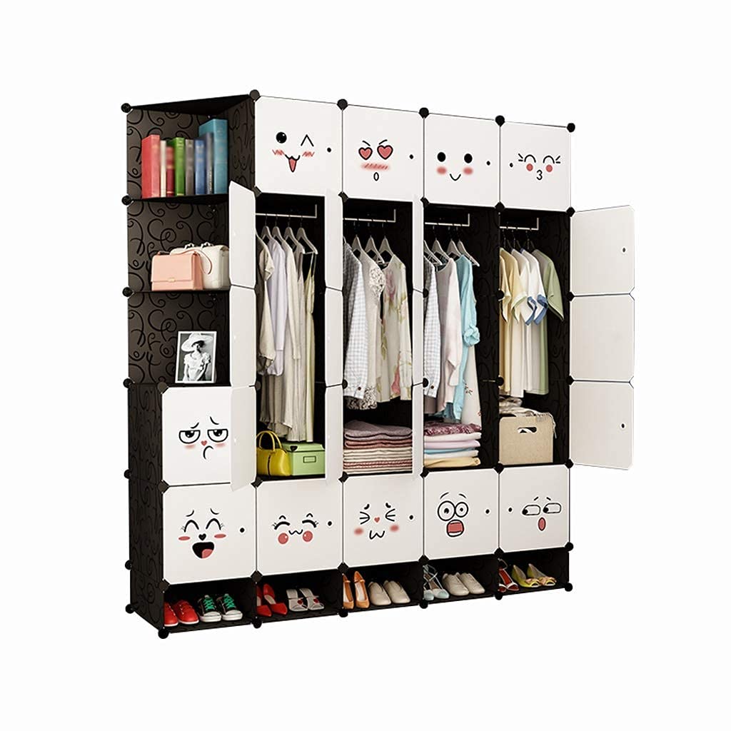 XLAHD Portable Wardrobe Closet - Modular Hanging Clothes Storage Organizer with Removable Shelves | Perfect for Bedroom, Dorm, Apartment & Travel Use