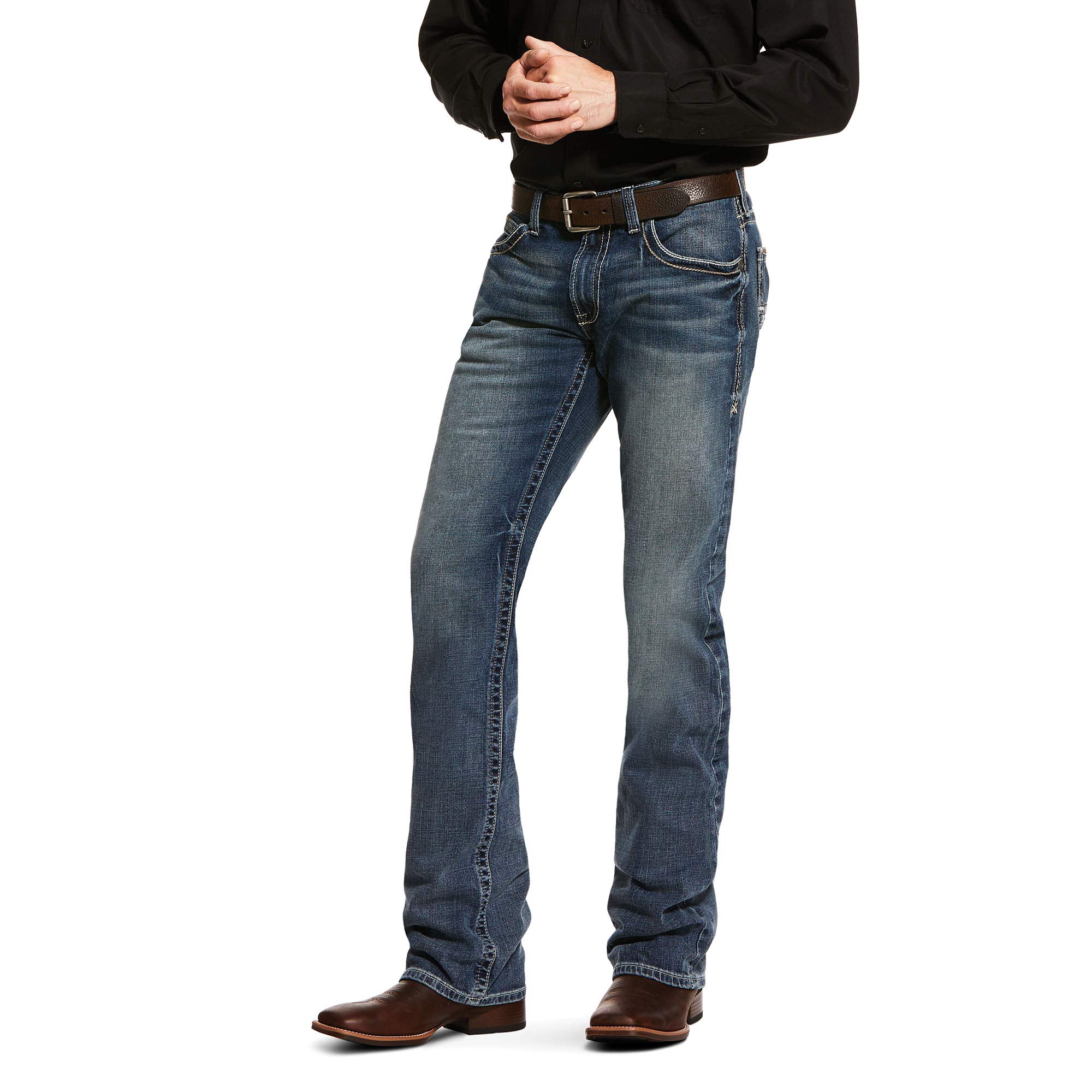 ARIAT Men's M5 Str Adkins Steel Toe Straight Leg Work Jeans - Durable & Comfortable for Construction, Farming & Outdoor Work