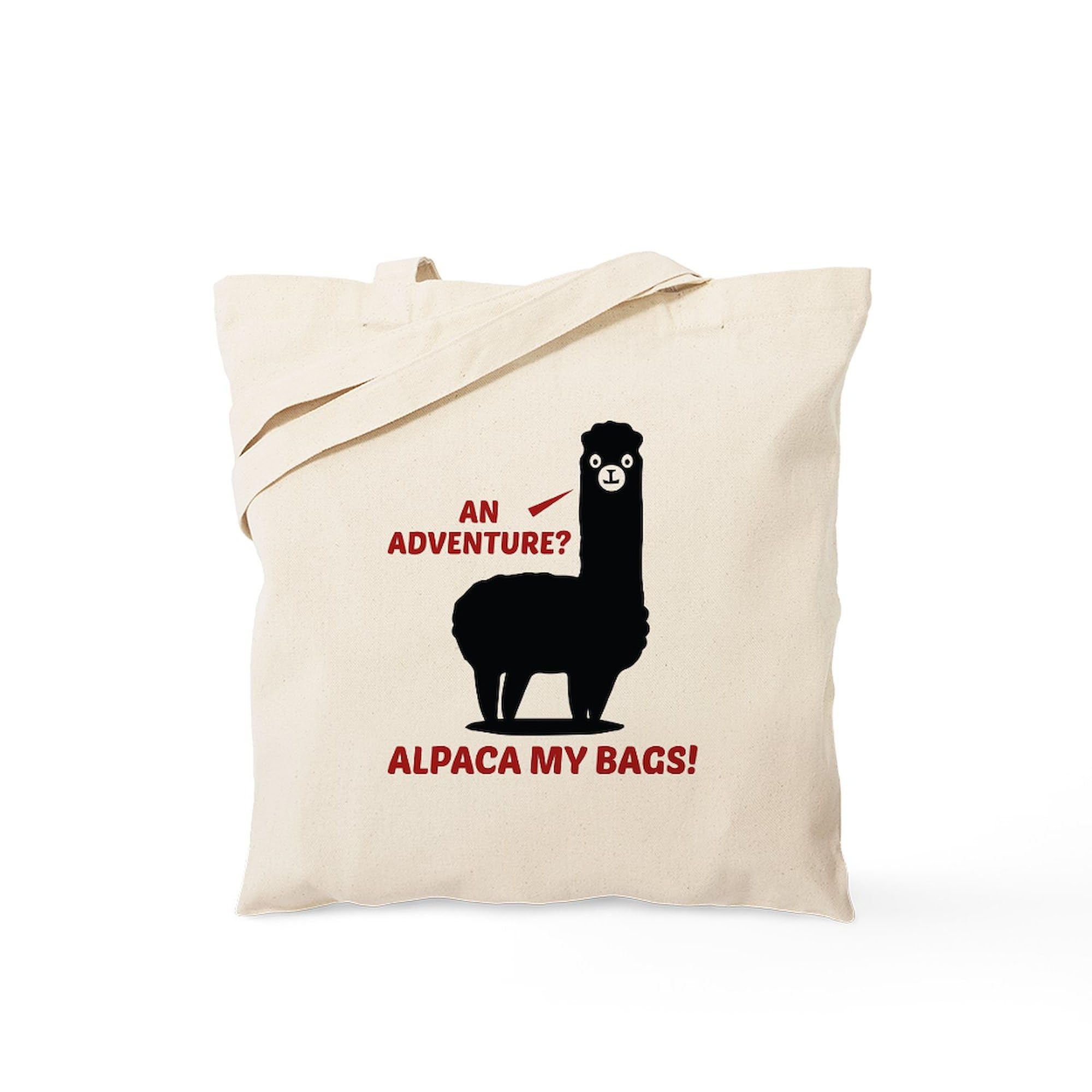 Alpaca My Bags Natural Canvas Tote Bag - Eco-Friendly Reusable Shopping Bag for Groceries, Beach Trips & Daily Use | CafePress