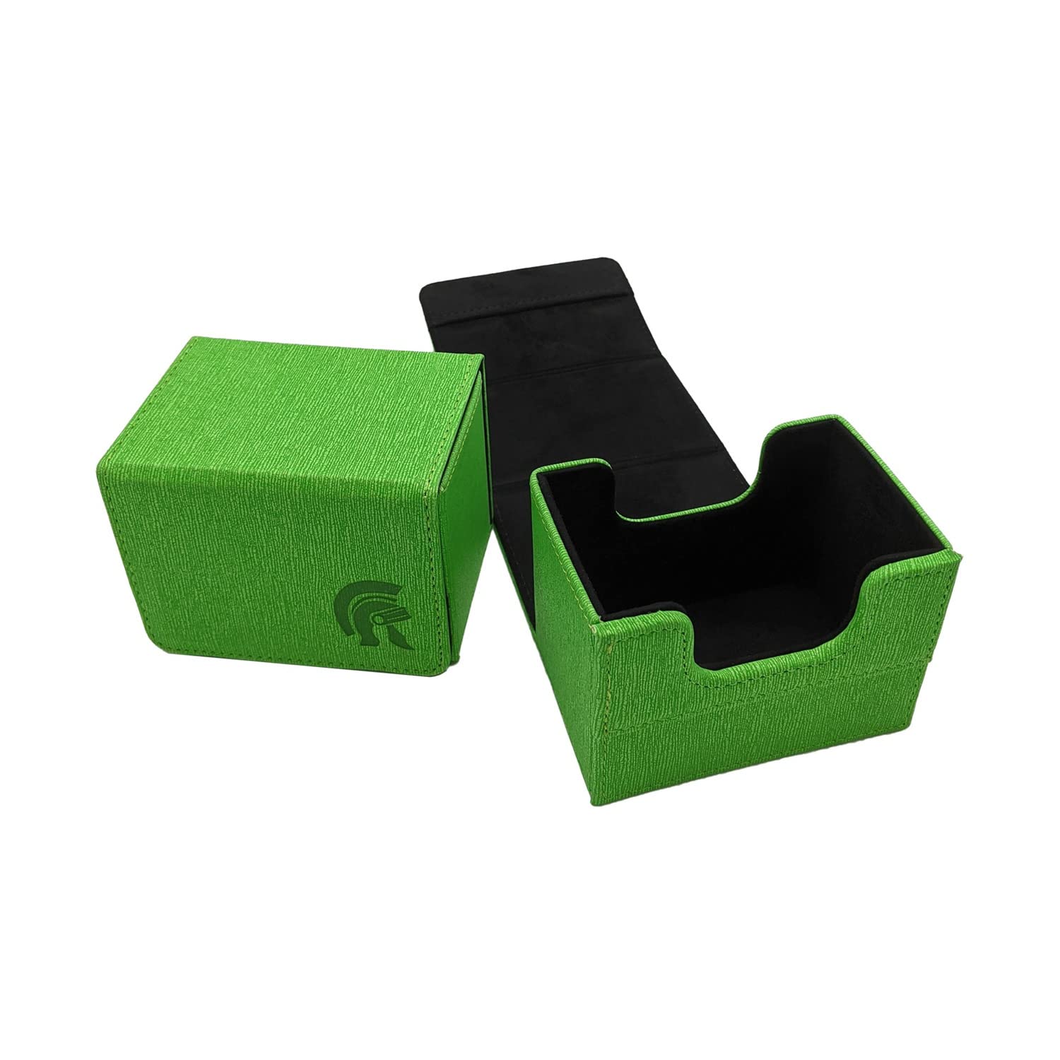 Sentinel 80 Deck Box - Waterproof Storage for Magic The Gathering & Trading Cards - Green - Perfect for Outdoor & Travel Use