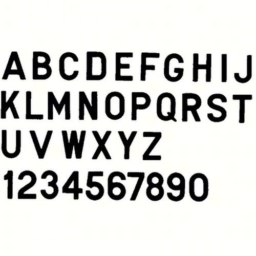 Bernard Engraving PS30BK - 3 Inch Black Letter Stickers for DIY Crafts, Scrapbooking & Home Decor - Self-Adhesive Vinyl Decals for Walls, Windows & Laptops