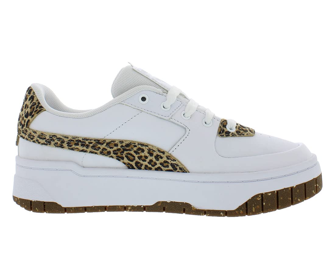 PUMA Women's Cali Dream Natural Lux Lace-Up Sneakers - White Casual Shoes for Walking, Running & Everyday Wear | Comfortable Athletic Fashion Footwear