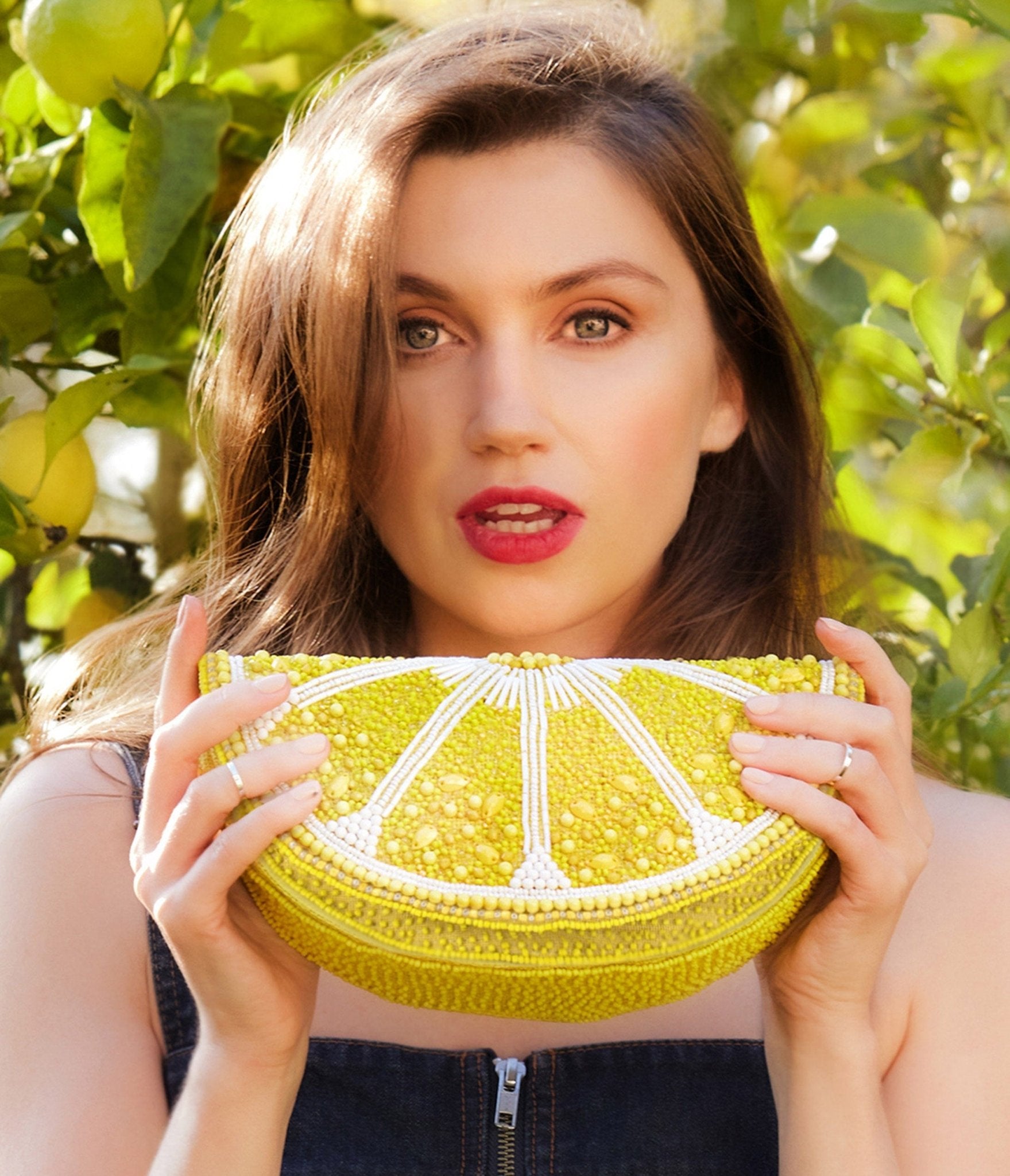 Mary Frances Tart Lemon Crossbody Bag - Stylish & Trendy Shoulder Purse for Women | Perfect for Casual Outings, Shopping & Travel